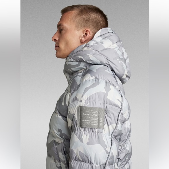 Men’s G-Star Raw Whistler Padded Hooded Jacket - Picture 3 of 5